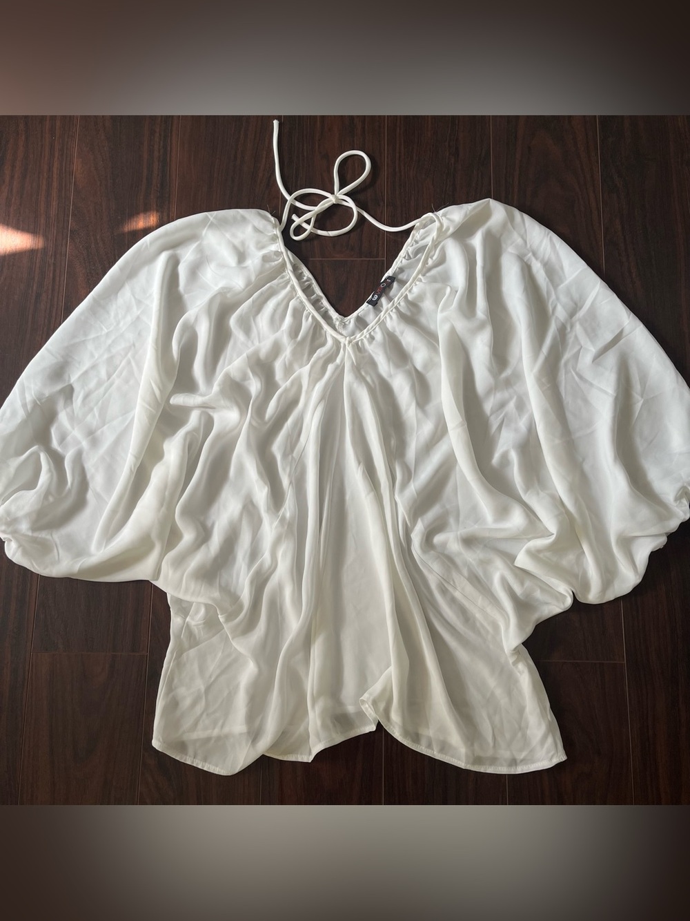 Vintage White Billowy Blouse